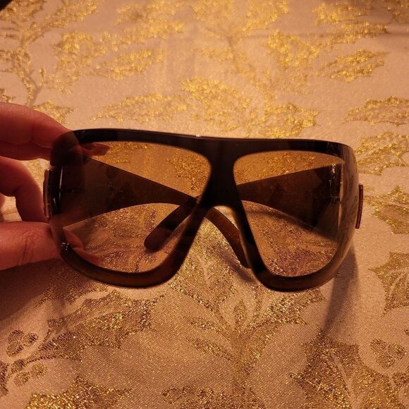 Chanel CC 5086 Brown Sunglasses Ski Sport Mask Shield Authentic - Picture 6 of 16